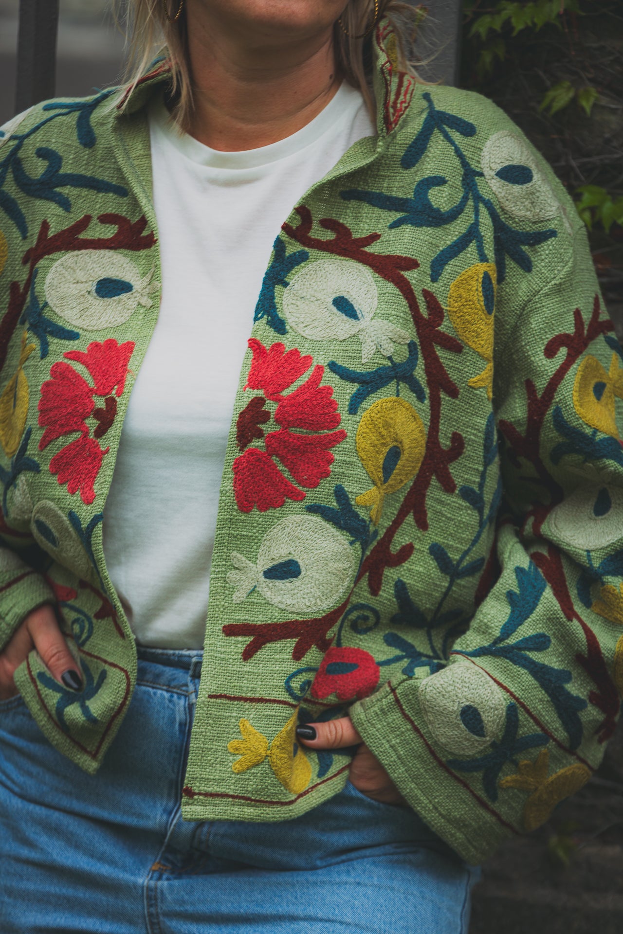 Suzani in Fiore Verde