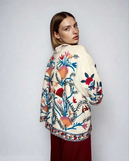 Suzani in Fiore Bianca