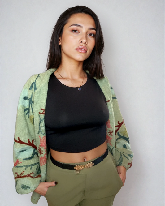 Suzani in Fiore Verde