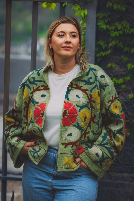 Suzani in Fiore Verde
