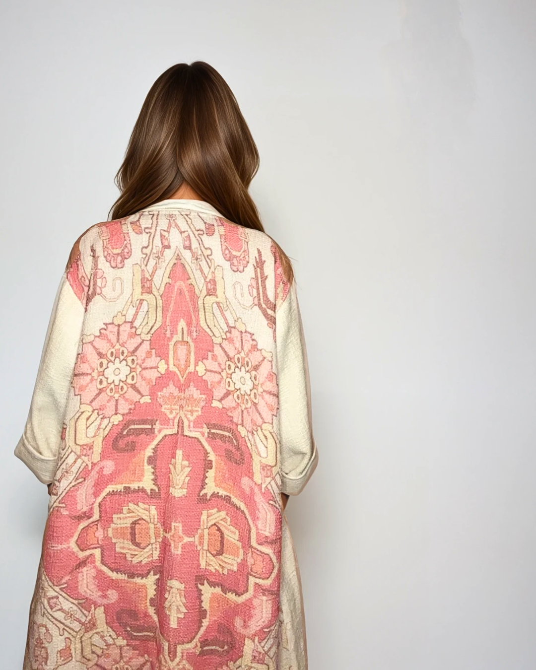 Retro kimono Aurora Etnica in cotone grezzo EcoEssence