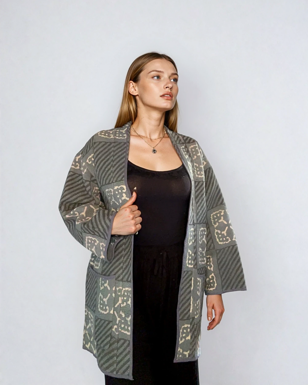 Giacca Kantha reversibile Canto Nomade EcoEssence