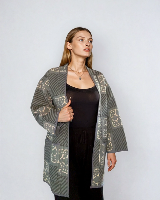 Giacca Kantha reversibile Canto Nomade EcoEssence