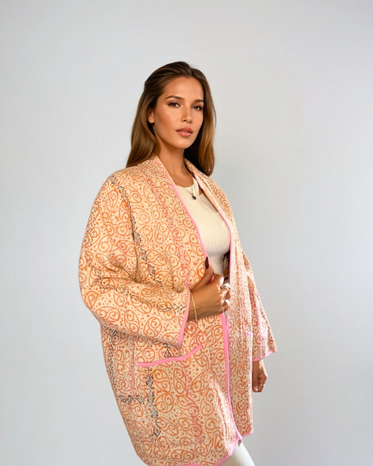 Giacca Kantha reversibile Canto Nomade EcoEssence